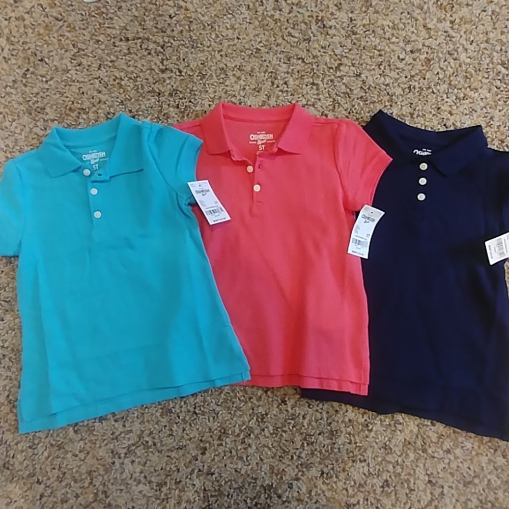 NWT 5T Uniform Polo Shirts